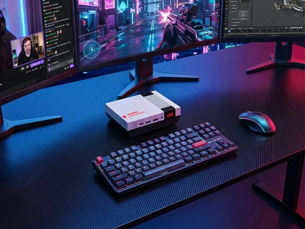 Desain retro Acemagic Retro X5 Mini PC yang menyerupai konsol klasik NES (Photo: Acemagic, Gizmochina)